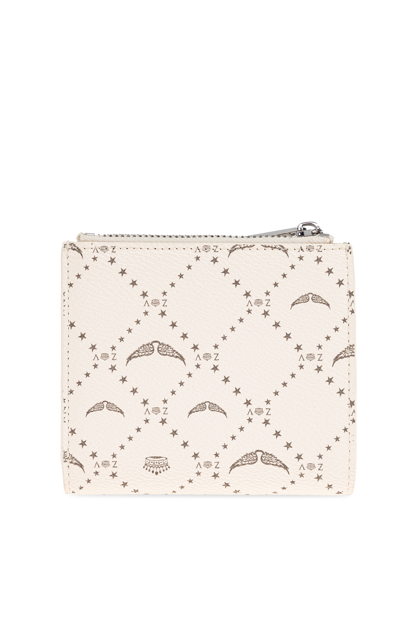 ZADIG & VOLTAIRE ロゴプレートジップアラウンドミニ財布 Special offers women's luxury leather wallets & purses